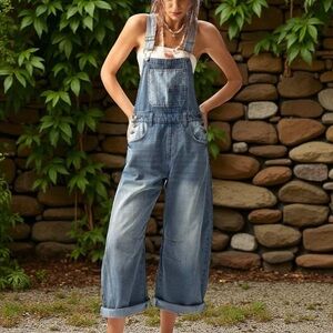 Casual Women's Denim Overalls